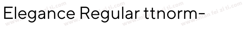 Elegance Regular ttnorm字体转换